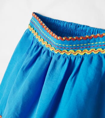 Embroidered linen and cotton skirt | Stella McCartney Kids