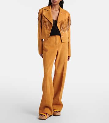 Azra embellished fringed suede jacket | Gabriela Hearst