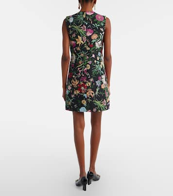 Vestido corto Gucci Flora brocado | Gucci