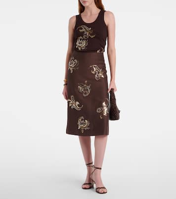 Sequined midi skirt | Xu Zhi