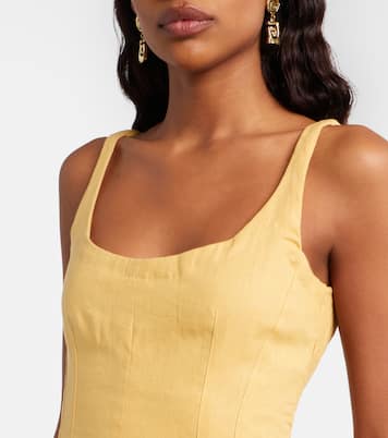 Syna peplum linen top | Faithfull