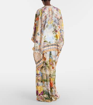 Printed silk wide-leg pants | Camilla