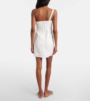 Floral-appliqué linen minidress | Farm Rio
