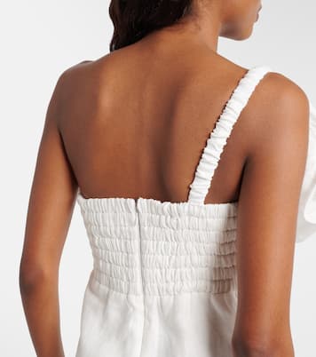 Floral-appliqué linen minidress | Farm Rio