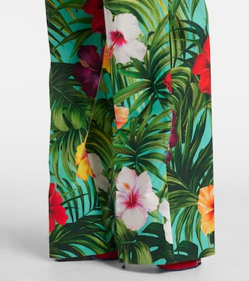 Floral cotton wide-leg pants | Dolce&Gabbana