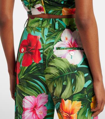 Floral cotton wide-leg pants | Dolce&Gabbana