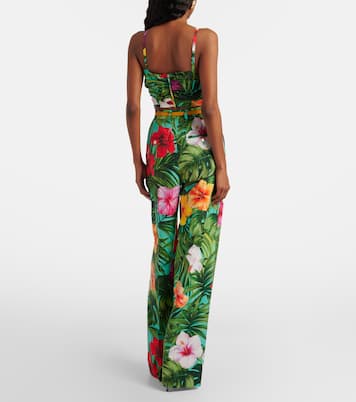 Floral cotton wide-leg pants | Dolce&Gabbana