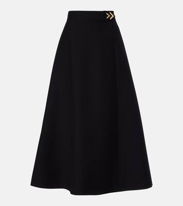 Midirock VGold aus Crêpe Couture | Valentino