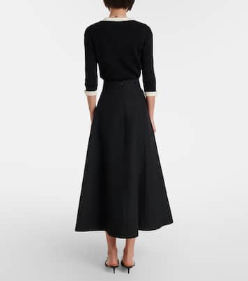 Midirock VGold aus Crêpe Couture | Valentino