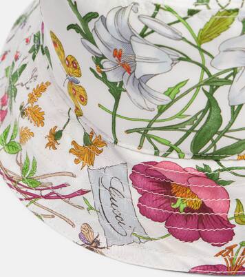 Floral silk bucket hat | Gucci