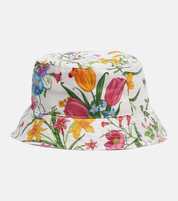 Floral silk bucket hat | Gucci