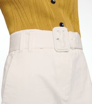Pantalon raccourci à taille haute en coton | Proenza Schouler