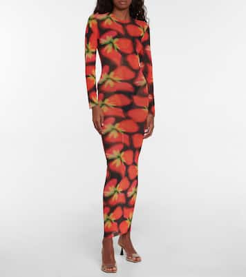 Bedrucktes Kleid High Tide aus Mesh | Louisa Ballou