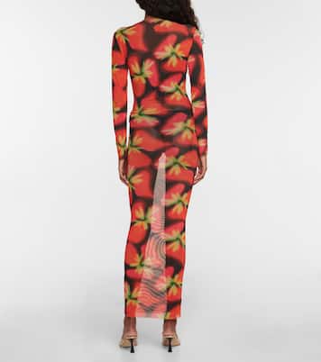 Bedrucktes Kleid High Tide aus Mesh | Louisa Ballou