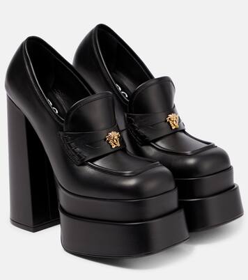 Loafer-Pumps Aevitas aus Leder | Versace