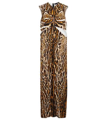 Leopard-print crêpe maxi dress | Proenza Schouler
