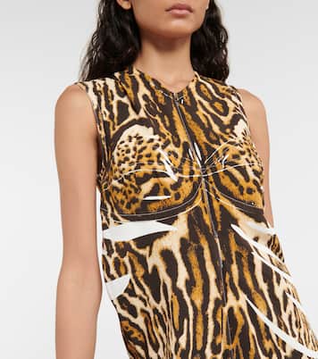 Leopard-print crêpe maxi dress | Proenza Schouler