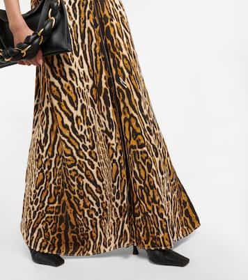 Leopard-print crêpe maxi dress | Proenza Schouler