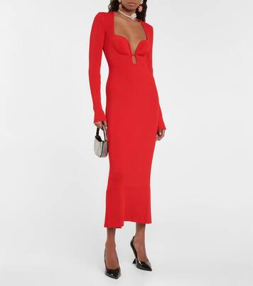 Cutout ribbed-knit midi dress | Magda Butrym