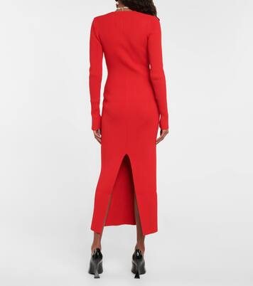 Cutout ribbed-knit midi dress | Magda Butrym