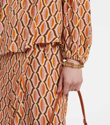 Bedruckte Bluse Laura aus Crêpe | Velvet