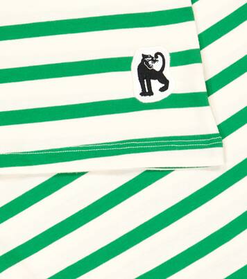 Panther striped cotton jersey dress | Mini Rodini