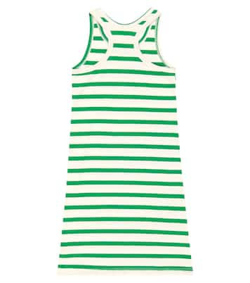 Panther striped cotton jersey dress | Mini Rodini
