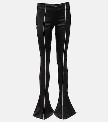 Low-Rise-Schlaghose aus Seidensatin | Didu