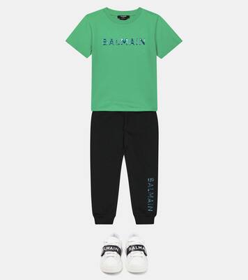 Logo cotton T-shirt | Balmain Kids