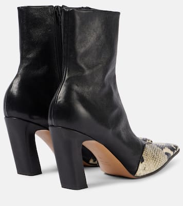 بوت للكاحل من الجلد Nevada | Khaite