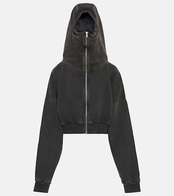 Felpa in cotone con zip e cappuccio | Entire Studios