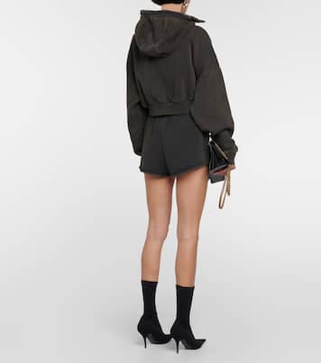 Felpa in cotone con zip e cappuccio | Entire Studios