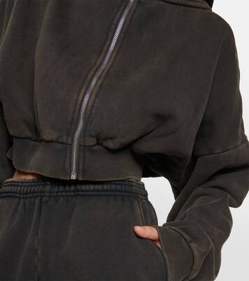 Felpa in cotone con zip e cappuccio | Entire Studios