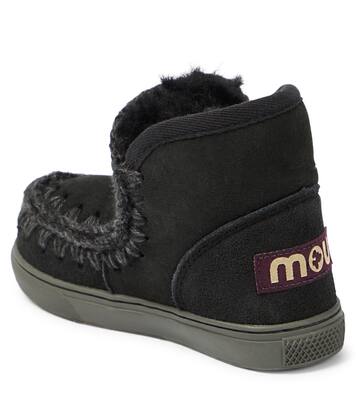 Shearling-lined suede sneakers | Mou Kids