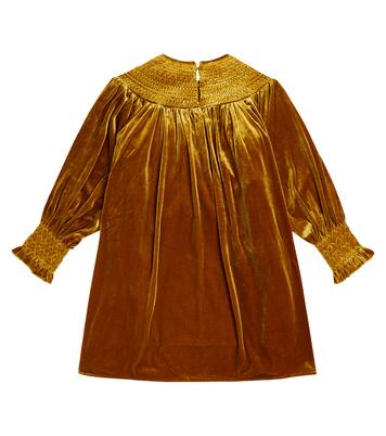 Carla embroidered velvet dress | C'era Una Volta