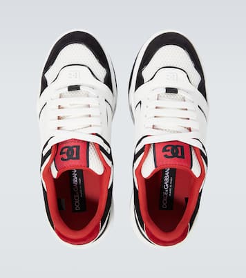 Roma leather-trimmed sneakers | Dolce&Gabbana