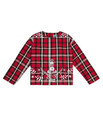 Tartan cotton shirt | Kenzo Kids