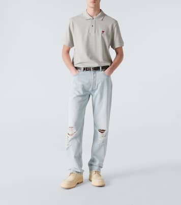Ami De Cœur cotton piqué polo shirt | Ami Paris
