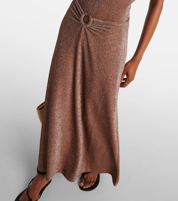 Ring-detail embellished maxi skirt | Johanna Ortiz