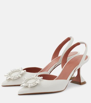 Escarpins Begum 70 en cuir | Amina Muaddi