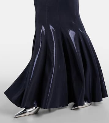 Corset lamé gown | Norma Kamali