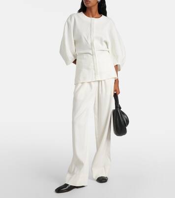 Pantalon ample en lin mélangé | Proenza Schouler