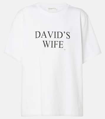 Bedrucktes T-Shirt aus Baumwoll-Jersey | Victoria Beckham