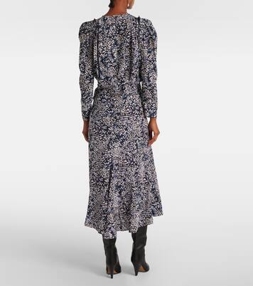 Blouse Zarga imprimée en soie mélangée | Isabel Marant