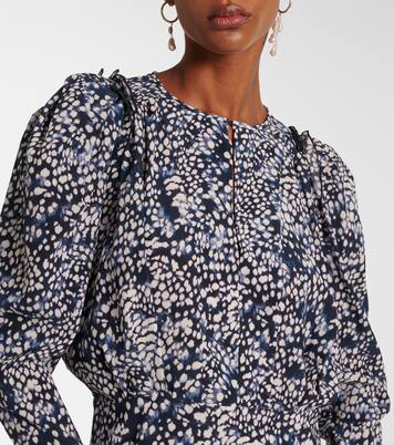 Blouse Zarga imprimée en soie mélangée | Isabel Marant
