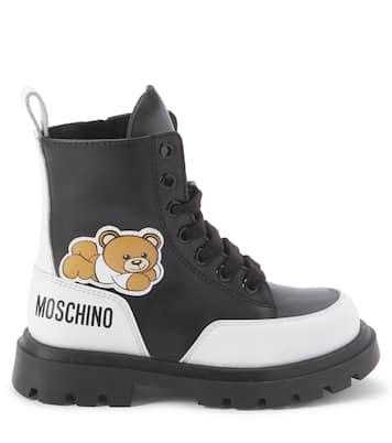 Leather ankle boots | Moschino Kids