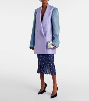 Denim-trimmed blazer | Dries Van Noten