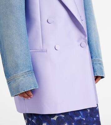 Denim-trimmed blazer | Dries Van Noten