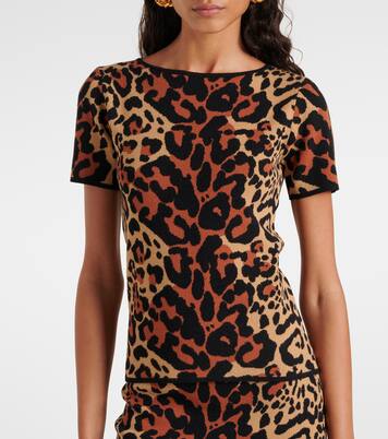 Top Shoert à motif léopard | Blumarine