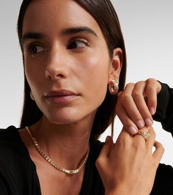 Orecchini Zoe in oro 18kt con diamanti | Anita Ko